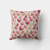 Chess & Hearts Valentines Pattern クッション (裏面)