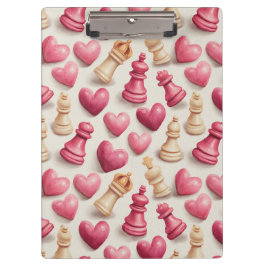Chess & Hearts Valentines Pattern クリップボード