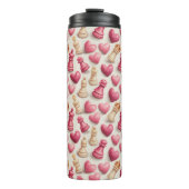 Chess & Hearts Valentines Pattern タンブラー (正面)