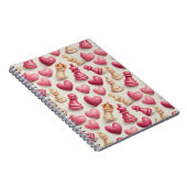 Chess & Hearts Valentines Pattern ノートブック (右側)