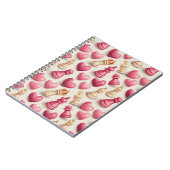 Chess & Hearts Valentines Pattern ノートブック (左側)