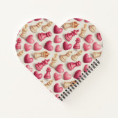 Chess & Hearts Valentines Pattern ノートブック (裏面)