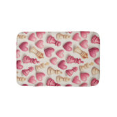 Chess & Hearts Valentines Pattern バスマット (正面)