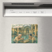 Chess in the Gellert Baths Budapest Hungary マグネット (インサイチュ (食洗機))