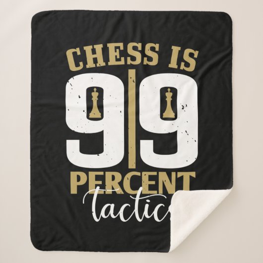 Chess Is 99 Percent Tactics シェルパブランケット (正面)