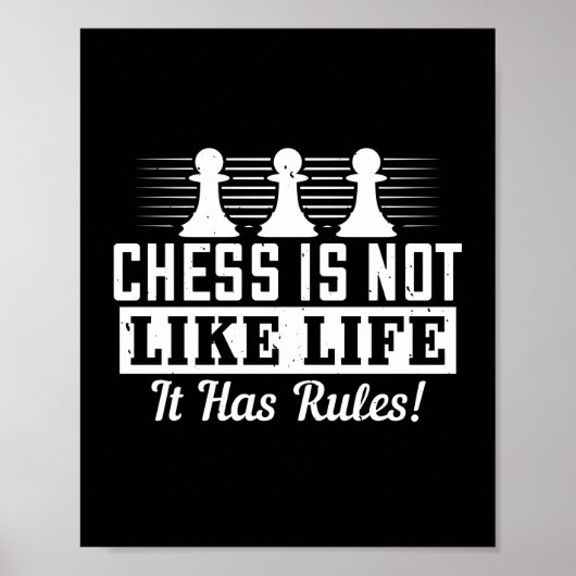 Chess Is Not Like Life It Has Rules! ポスター (正面)