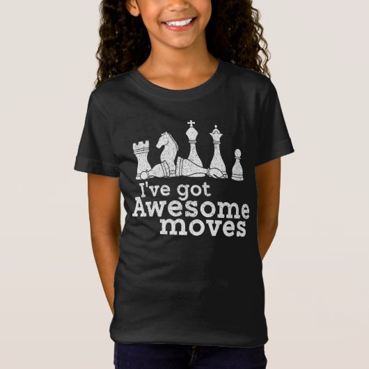 Chess I'Ve 得 Moves Player Piece素晴らしヴィンテージ Tシャツ (正面)