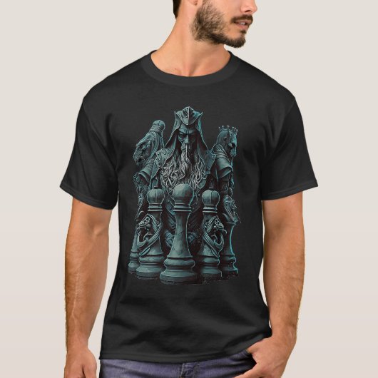 Chess King Knight Bishop  Chess Tシャツ (正面)