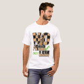 Chess King NO PROBLEM Customizable Men's T-Shirt Tシャツ (正面フル)