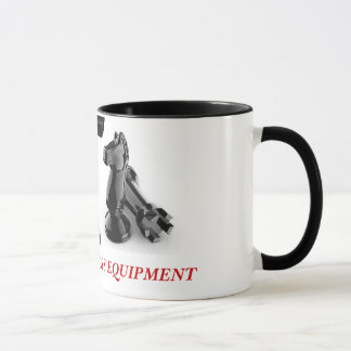 chess__knight_rook、中央NYのチェス装置 マグカップ