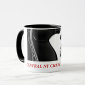 chess__knight_rook、中央NYのチェス装置 マグカップ (正面左)