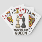 Chess Love Sticker – Black & White Kings トランプ (裏面)