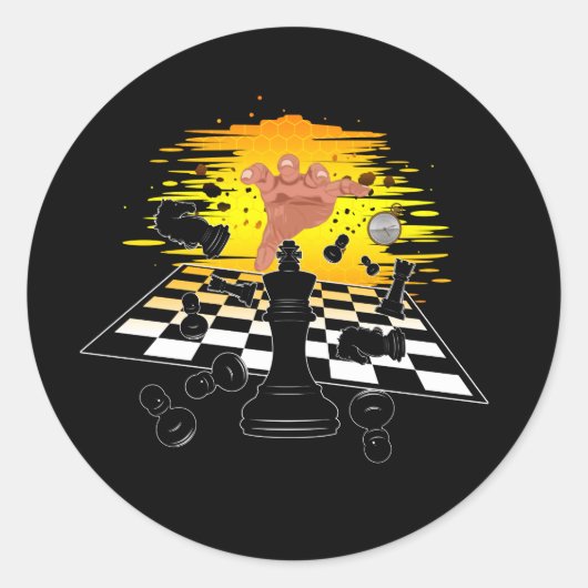 Chess Master ラウンドシール (正面)