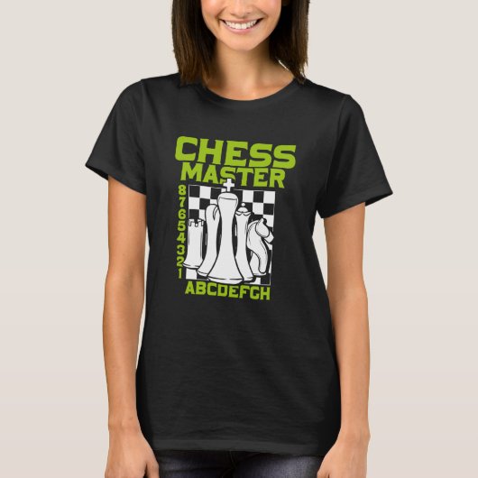 Chess Master Chess Board Pieces Checkmate Grandmas Tシャツ (正面)