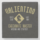 Chess  master horse custom name chessman ストーンコースター (正面)