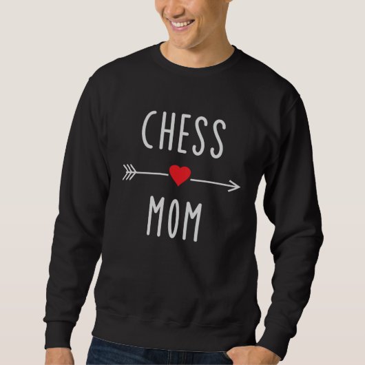 Chess Mom Chess Game   For Women  Chess Mama スウェットシャツ (正面)