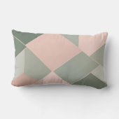 Chess on Sage Green AI art ランバークッション (裏面)