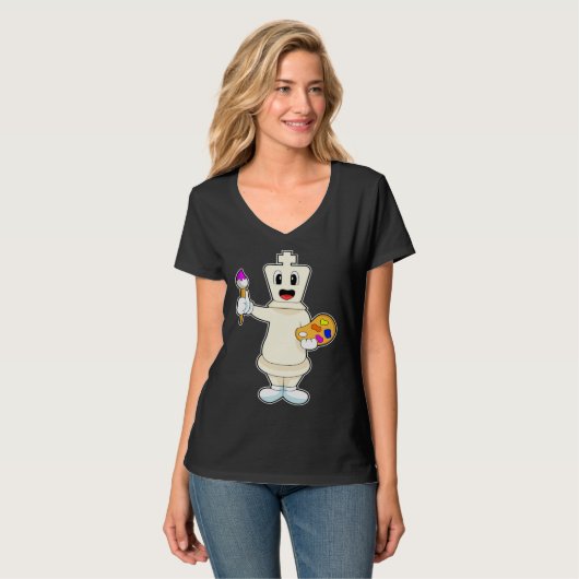 Chess piece King Chess Board game Tシャツ (正面フル)