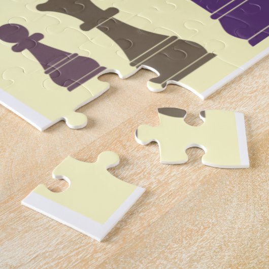 Chess Pieces Jigsaw Puzzle ジグソーパズル (側面)