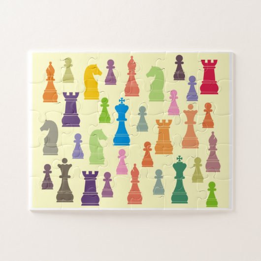 Chess Pieces Jigsaw Puzzle ジグソーパズル (横)