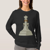 Chess Pieces White Queen Children Board Game Set Tシャツ (正面)