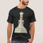 Chess Pieces White Queen Children Board Game Set Tシャツ (正面)