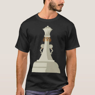 Chess Pieces White Queen Children Board Game Set Tシャツ