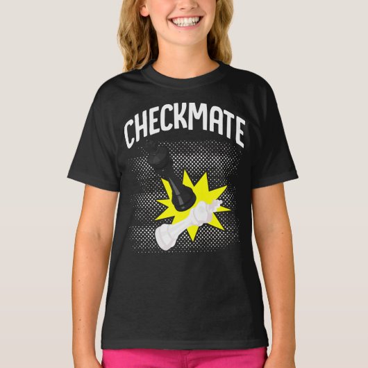 Chess Player Checkmate Club Team Tシャツ (正面)
