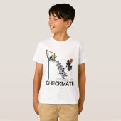 Chess Player Chessboxing And Sketll Lover Checkmat Tシャツ (正面フル)