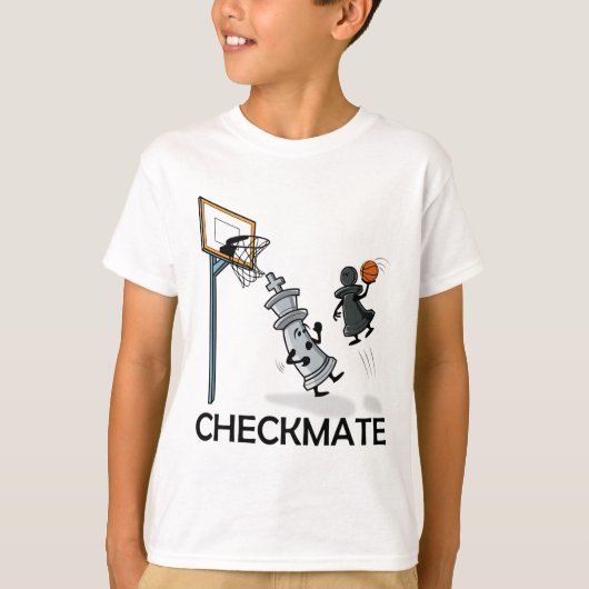 Chess Player Chessboxing And Sketll Lover Checkmat Tシャツ (正面)