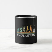 Chess player Evolution Retro Funny Gift for Man マグカップ (中央)