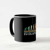 Chess player Evolution Retro Funny Gift for Man マグカップ (正面左)