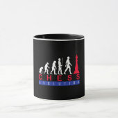 Chess player Game Evolution Funny Gift for Man マグカップ (中央)