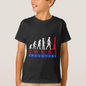 Chess player Game Evolution Funny Gift for Man Tシャツ (正面)