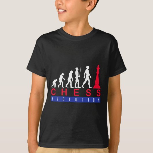 Chess player Game Evolution Funny Gift for Man Tシャツ (正面)