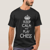 Chess Player  Meme Keep Calm and Play Chess Tシャツ (正面)