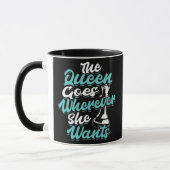 Chess Player Queen Board Game  マグカップ (左)