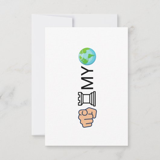 Chess player thank you card サンキューカード (正面)