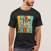 Chess Retro Graphic Chess Player Checkmate Board G Tシャツ (正面)