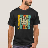 Chess Retro Graphic Chess Player Checkmate Board G Tシャツ (正面)
