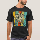 Chess Retro Graphic Chess Player Checkmate Board G Tシャツ (正面)