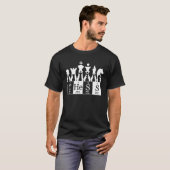 Chess sets periodic table elements  for kids tシャツ (正面フル)