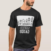 Chess Squad  Quote Checkmate Tシャツ (正面)