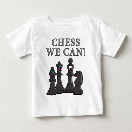 Chess we can ベビーTシャツ (正面)