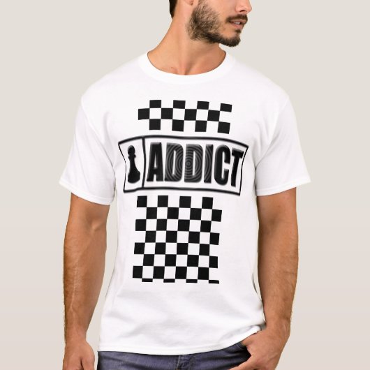 ChessAddict w/board Tシャツ (正面)