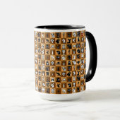 ChessCraftタイルのマグカップ マグカップ (正面右)