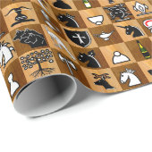 ChessCraftタイル張り紙 ラッピングペーパー (ロールコーナー)