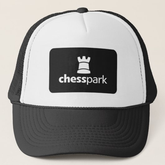 Chesspark_Logo_bw キャップ (正面)