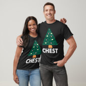 Chest Chestnuts Couples Matching Christmas Costume Tシャツ (ユニセックス)