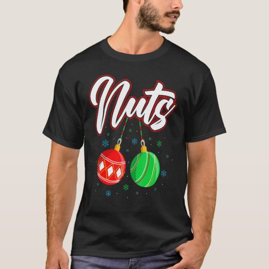 Chest Nuts Christmas Funny Matching Couple Chestnu Tシャツ (正面)